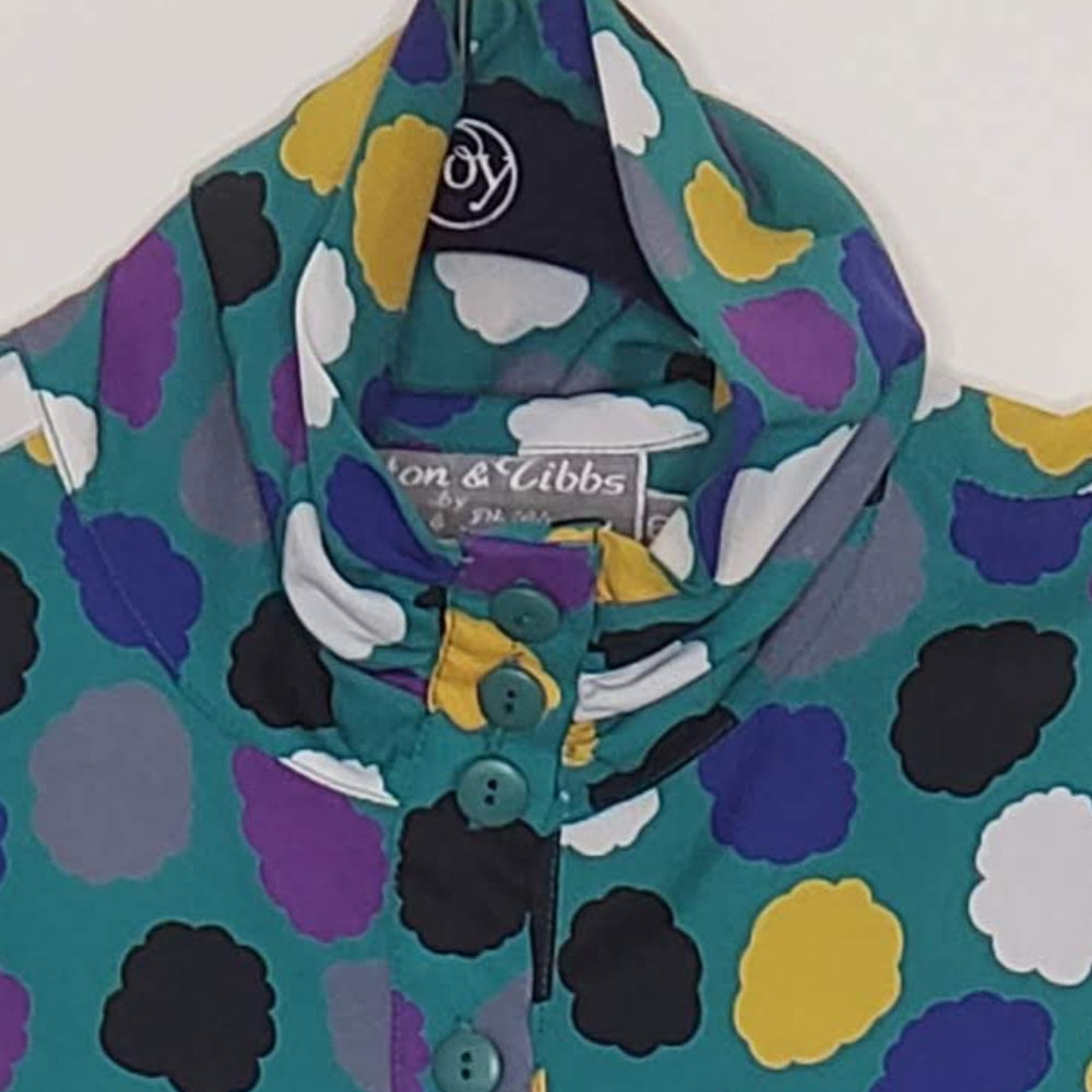 Ashton and Tibbs high neck buttondown blouse - Picture 6 of 6